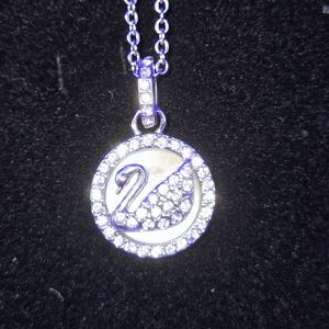Elegant Silver Swan Pendant Necklace